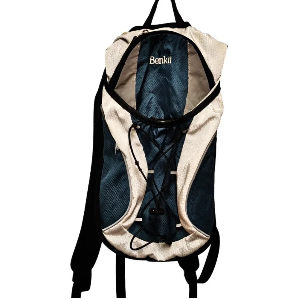 Benkii White Teal Black Hydration Back Pack - Hiking Camping‎ Outdoor